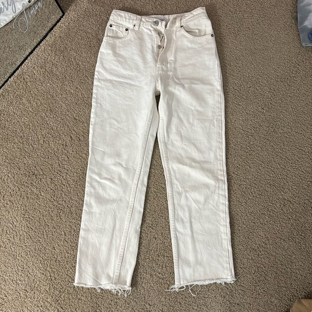 White Zara straight jean
